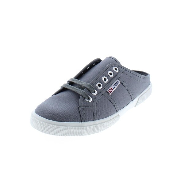 canvas slip on mules