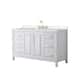 Option White / White Quartz Top / Brushed Gold Hardware