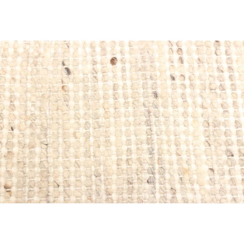 ECARPETGALLERY Braid weave Sienna Tan Wool Rug - 5'0 x 8'1