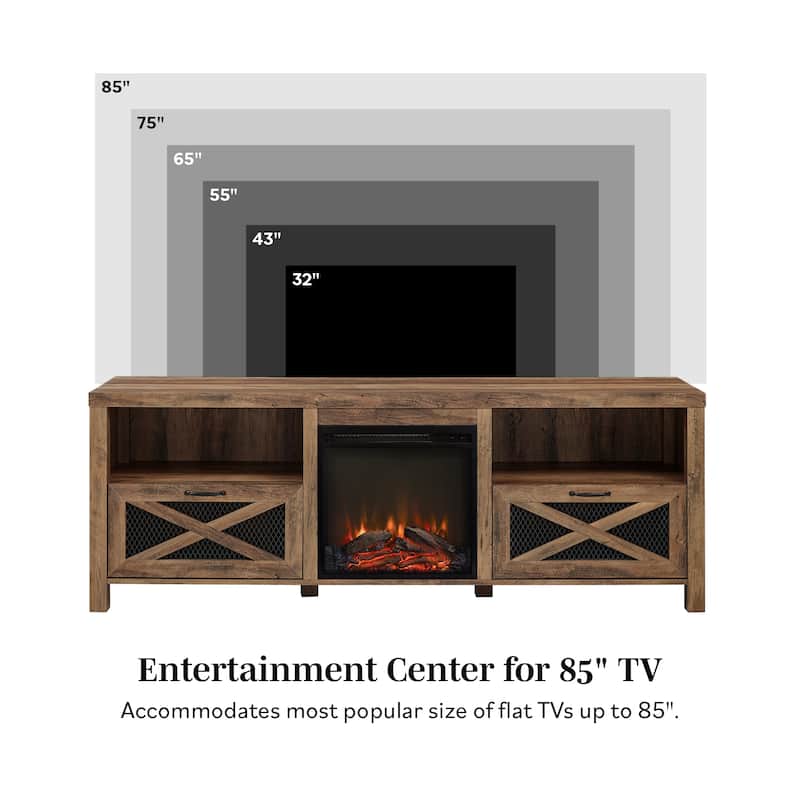 Middlebrook 70-inch Rustic Fireplace TV Stand