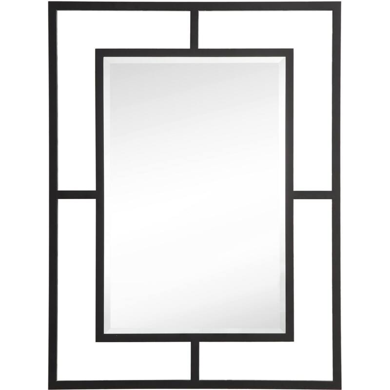 James Martin Vanities Boston 30" Mirror - Matte Black
