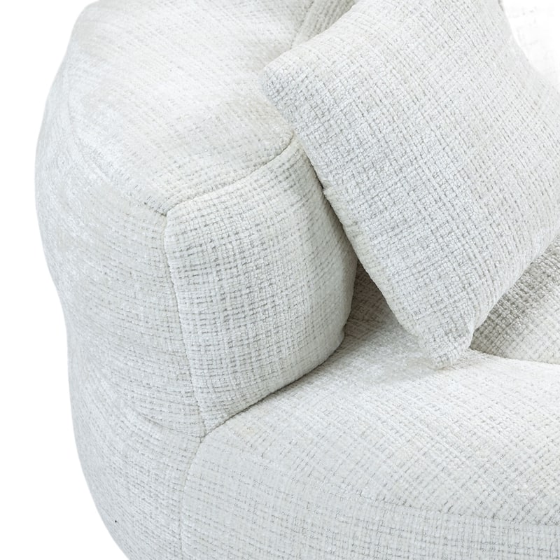 Comfort Lounger High Back Bean Bag Chair Couch With Three Pillows