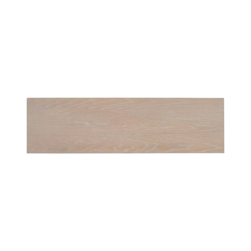 Roomfitters Oak Veneer Console Table with Distinctive Side Design, Entryway Table for Hallway