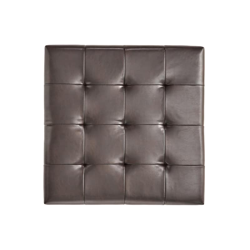 Miriam Wood Square Storage Ottoman Bench by Christopher Knight Home