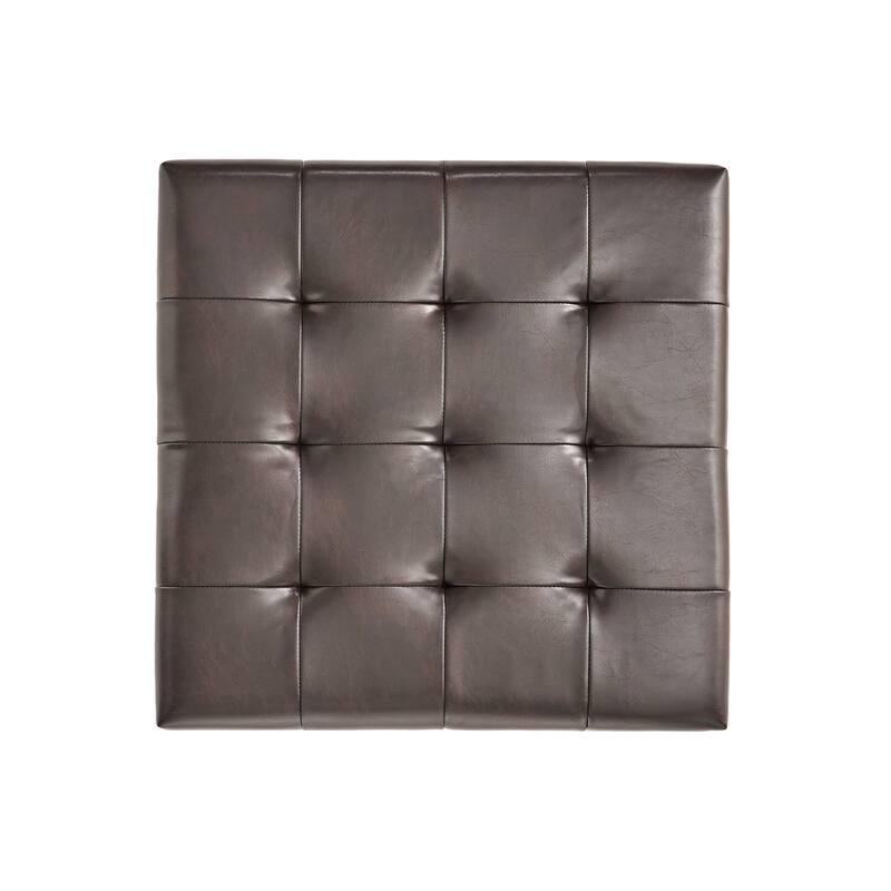 Miriam Wood Square Storage Ottoman Bench by Christopher Knight Home