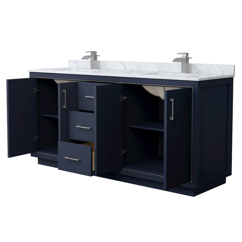 Wyndham Collection WCF1111-72D-NAT-MXX Icon 72" Free Standing Double