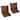 Gymax 2PCS Deep Seat Chair Cushion Pads Set Indoor/Outdoor w/ Rope