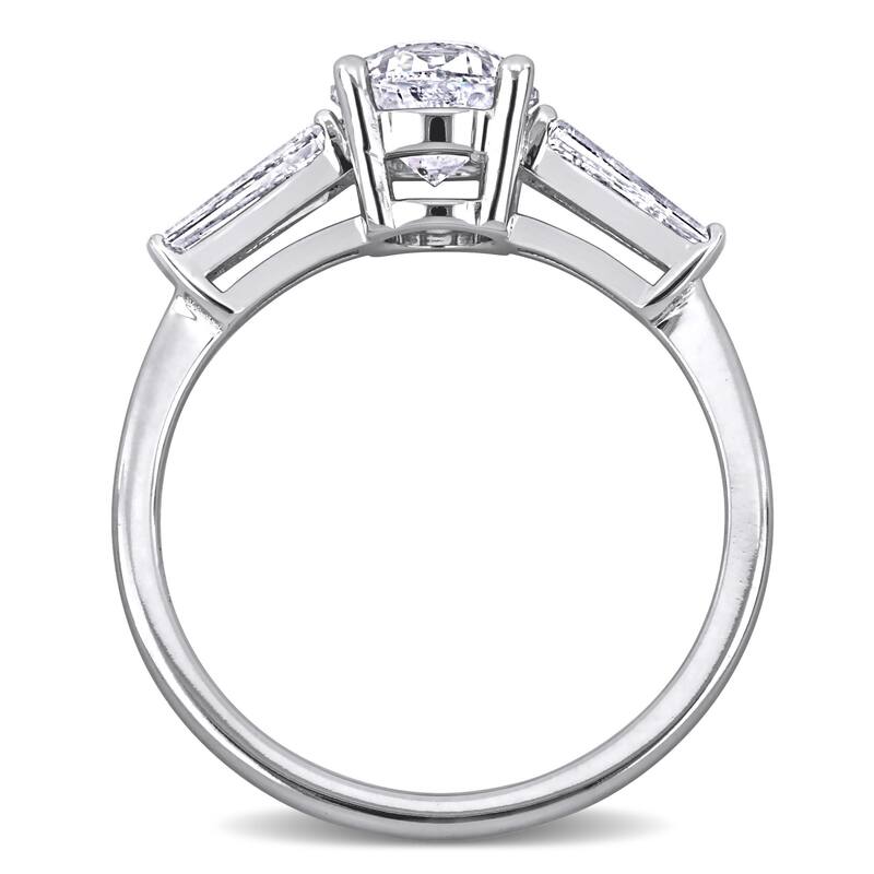 Miadora 1 5/8ct TDW Diamond 3Stone Engagement Ring in 14k White Gold