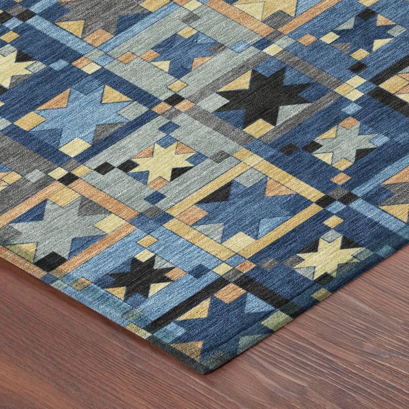 Machine Washable Indoor/ Outdoor Global Goddard Chantille Rug