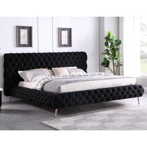 Best Master Furniture Madison Low Profile Tufted Platform Bed