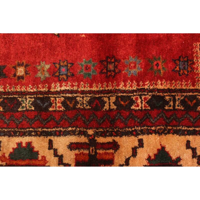 ECARPETGALLERY Hand-knotted Teimani Red Wool Rug - 2'9 x 4'0