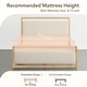 preview thumbnail 24 of 38, Spruce & Spring Modern Upholstered Platform Bed Frame with USB & Type-C Charging