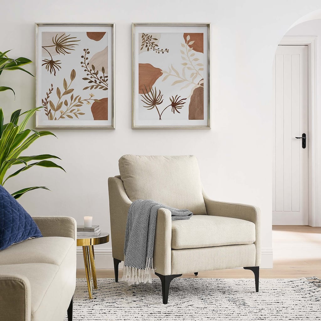 Corland Upholstered Fabric Armchair