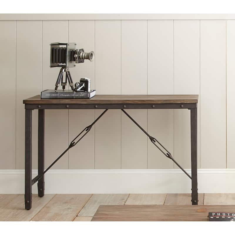 Steve Silver Gatling Industrial Wood and Metal Console Table