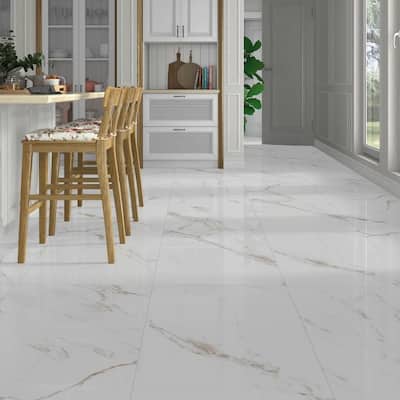 Cheyenne 12x24 White Polished Porcelain Tile - Floor & Wall - Large Format