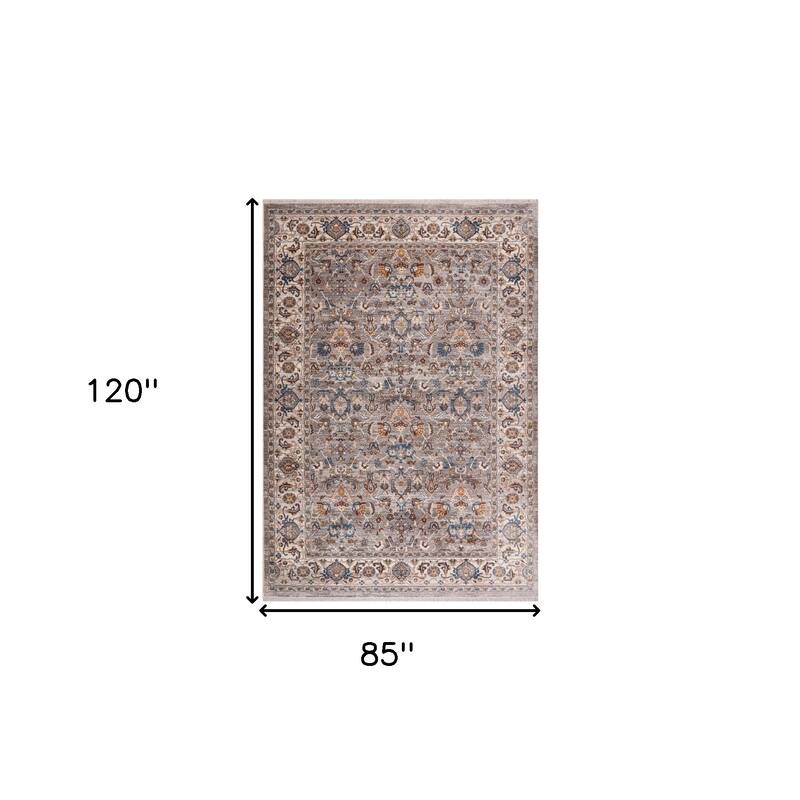 HomeRoots Oriental Traditional Rectangle Area Rug