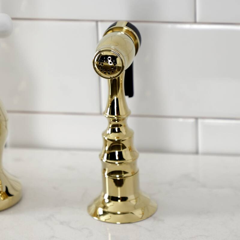 Kingston Brass KS775.PXBS English Country 1.8 GPM Bridge Kitchen
