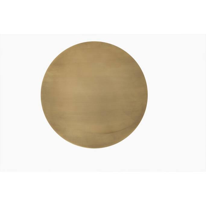 HomeRoots 19" Gold Metal Round End Table - 18