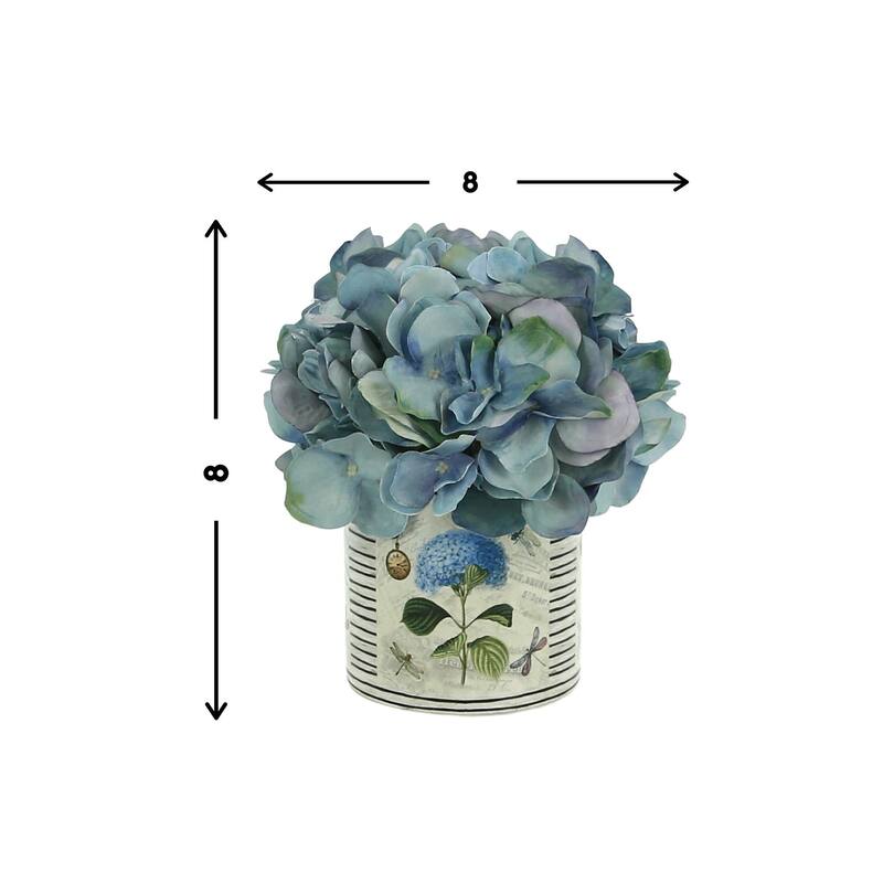 Hydrangea Arrangement in a Glass Vase
