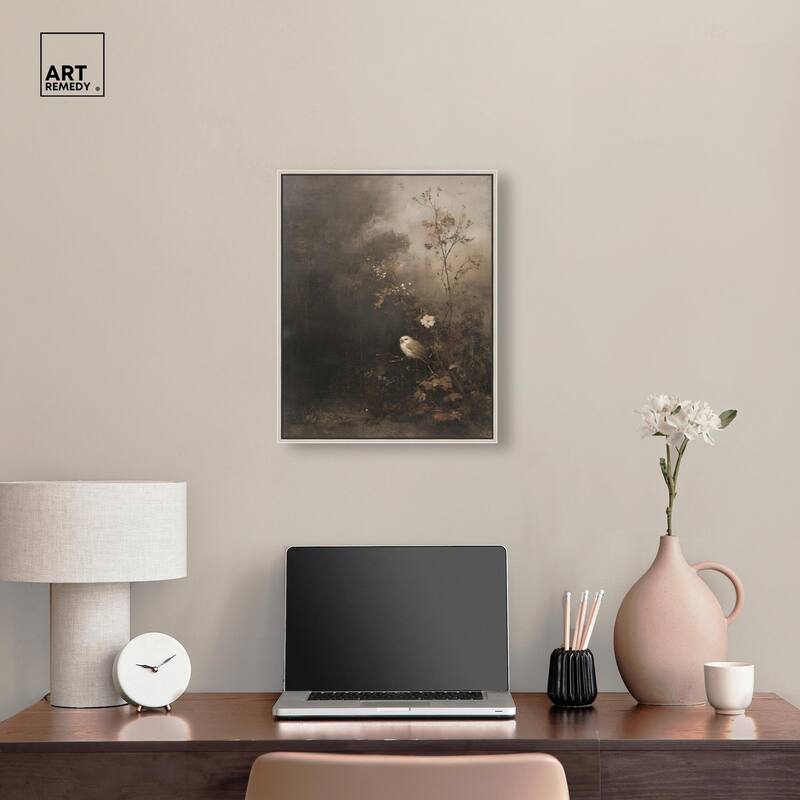 Owl in the Shadows II Canvas by Art Remedy