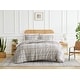preview thumbnail 10 of 13, Vilano Ultra-Soft Plaid 3-piece Duvet Cover and Sham Set Mocha - King - Cal King