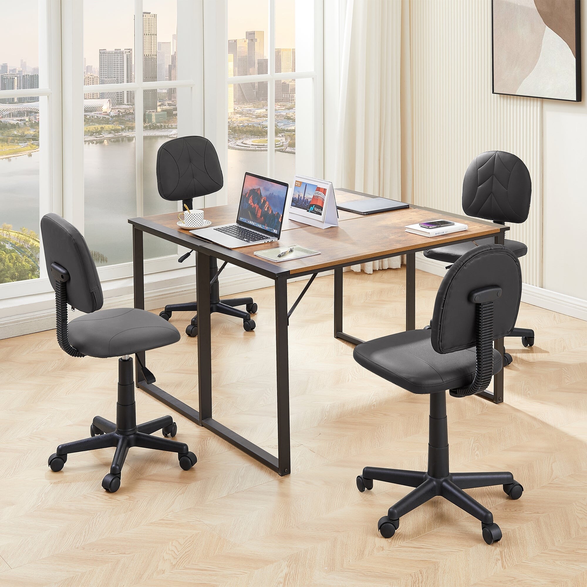 VECELO Simple Design Chair Morden Adjustable Height Office Chair Desk Chair without Arm Bed Bath Beyond 38413531