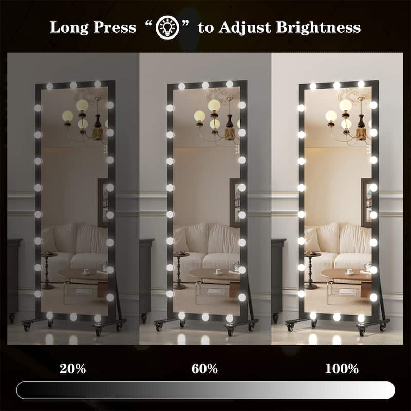 Hollywood Full-Length Mirror with Lights