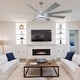 preview thumbnail 29 of 35, Bella Depot 72" Modern Large Ceiling Fan 6-speed Reversible with Dimmable Light and Remote for Family Room