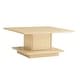 preview thumbnail 15 of 41, Ross Modern Square Coffee Table with Wrap Around Base Shelf and Hidden Storage by Strick & Bolton