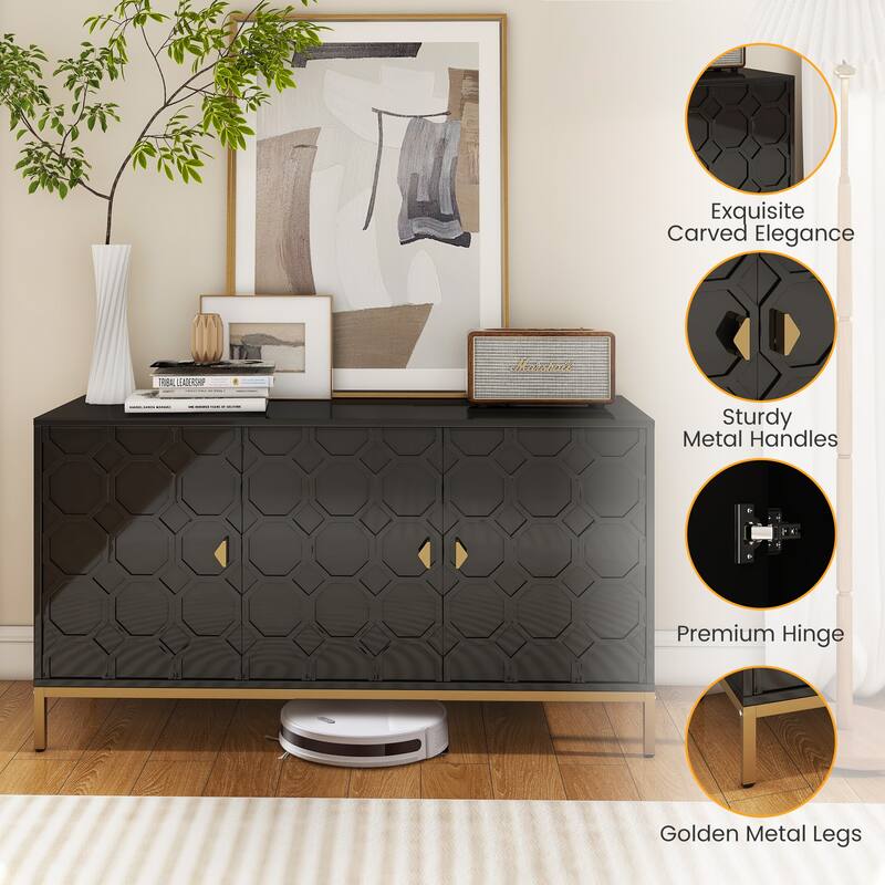 3 Door Accent Cabinet