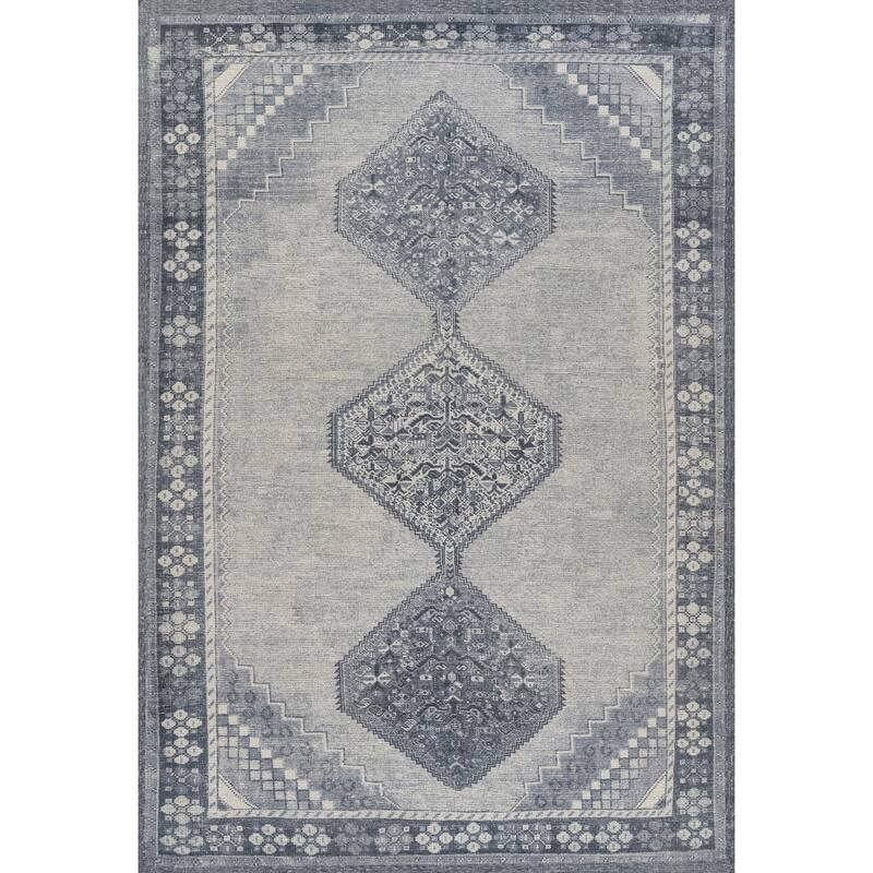 Momeni Luna Traditional Hand Tufted Area Rug - Blue - 2' X 4'