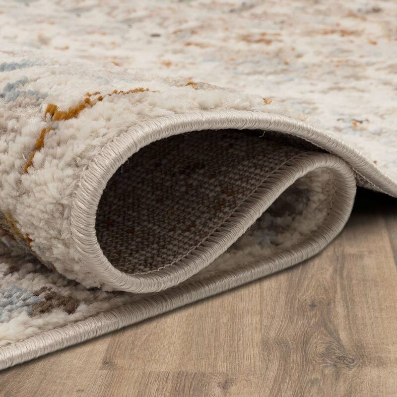 Mohawk Home Pandora Floral Ornamental Medallion Woven Area Rug
