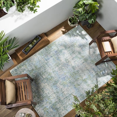 Livabliss Bodrum Casual Abstract Indoor/Outdoor Area Rug