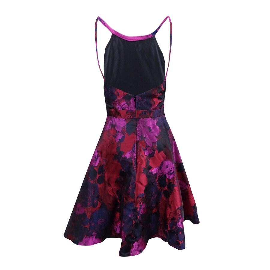 X By Xscape Women's Floral Brocade Fit & Flare Dress