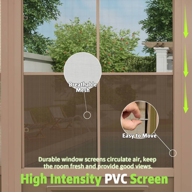Erommy Wall Mounted Sunroom with Sliding Doors, All-Season Aluminum Patio Gazebo, Outdoor Permanent Sunroom Shelter