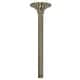 preview thumbnail 6 of 6, Kingston Brass Trimscape 10-Inch Rain Drop Ceiling Mount Shower Arm Brushed Nickel