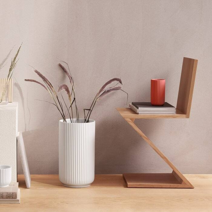 Lyngby Porcelæn Vase, White