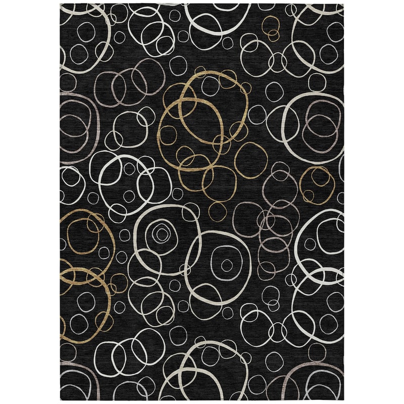 Machine Washable Indoor/ Outdoor Contemporary Nexus Chantille Rug