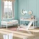preview thumbnail 11 of 13, Adjustable Solid Pine Triple Bunk Bed with Ladder and Slide