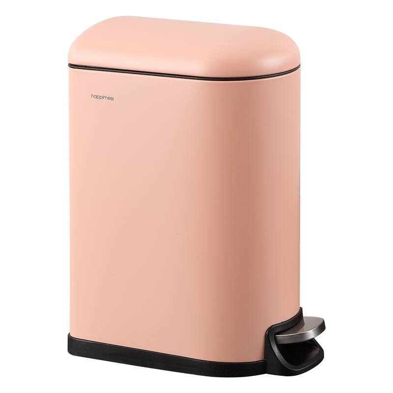happimess Roland Mini Step-Open Trash Can - Flamingo Pink