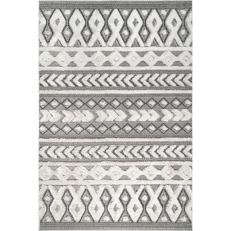 Nuloom Rebecca High Low Textured Shaggy Area Rug