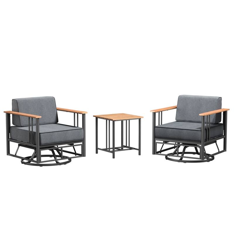 Outdoor Patio Funiture Set with Extra-Thick Seat cushion