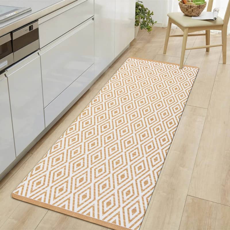 World Rug Gallery Geometric Anti-Fatigue Standing Mat
