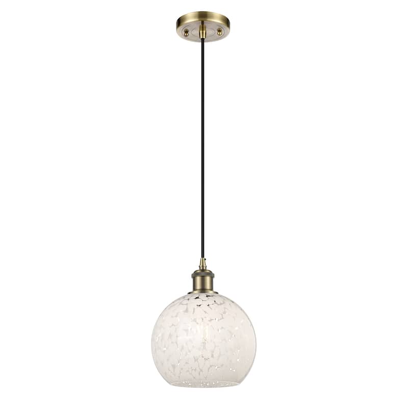 Innovations Lighting 516-1P-10-8 White Mouchette Pendant White