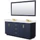 Option Dark Blue / White Quartz Top / Brushed Gold