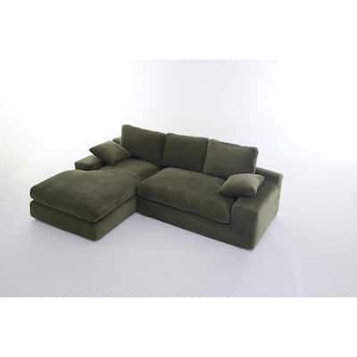 99x69" Modular Sofa,L-Shape Sleeper Couch,Modern Living Room Furniture