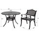 preview thumbnail 16 of 22, NUU GARDEN Cast Aluminum Outdoor Round Dining Set with Free Cushions