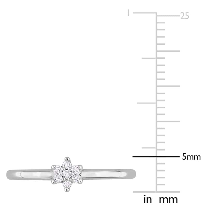 Miadora Diamond Accent Promise Ring in Sterling Silver