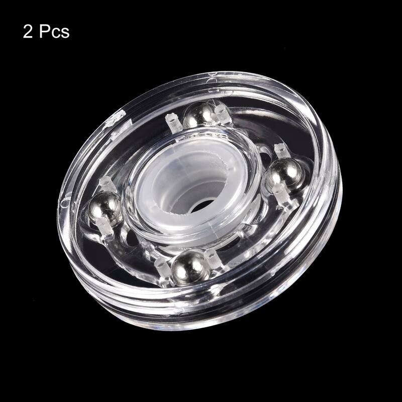 2inch Rotating Swivel Stand with Steel Ball Lazy Susan Base Turntable Clear 2Pcs