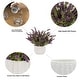 preview thumbnail 4 of 4, Artificial Lavender Flower in Ceramic Pot for Home Office Wedding Party Decoration